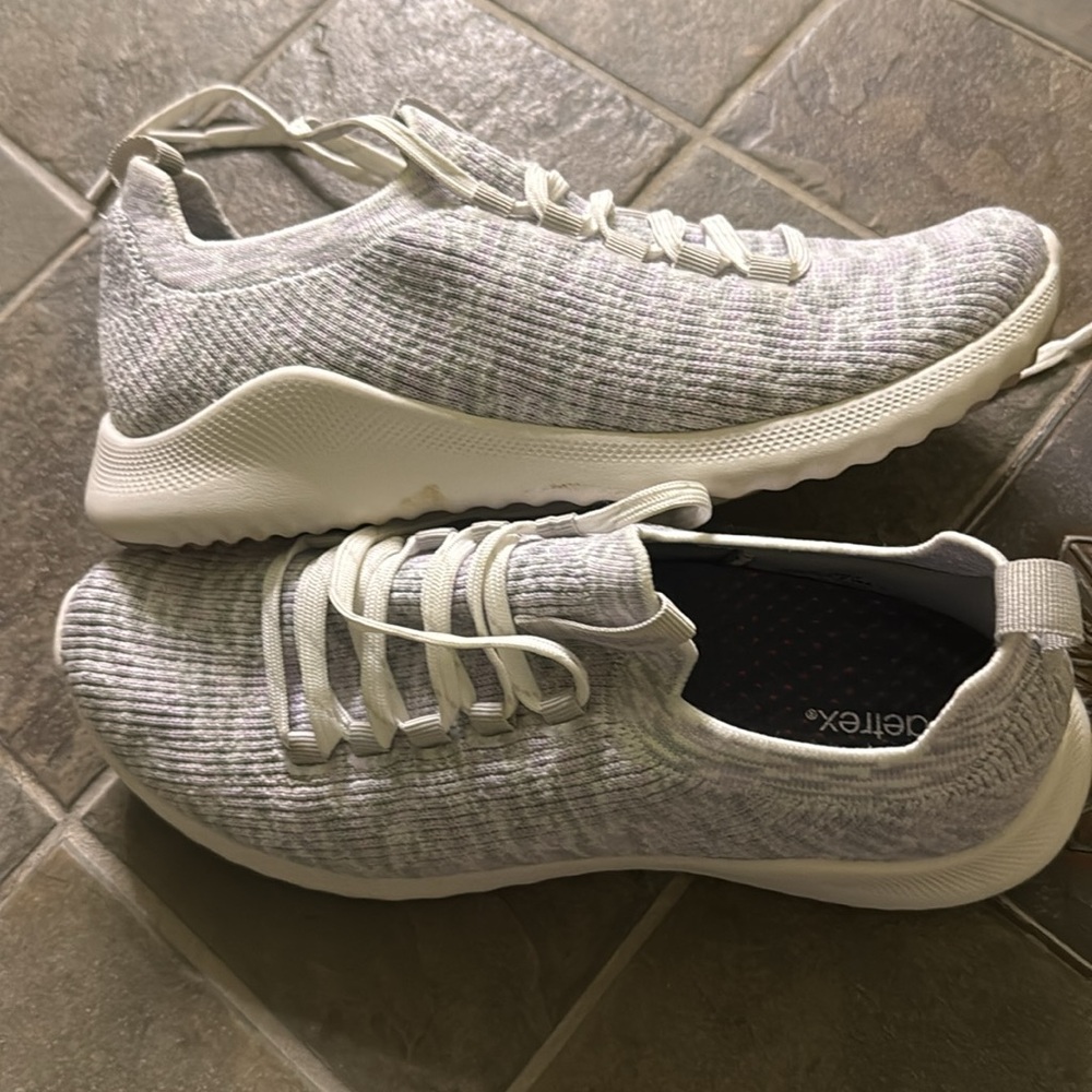 Aetrex Carly Arch Support Sneakers orthopedic gray/lilac 8.5